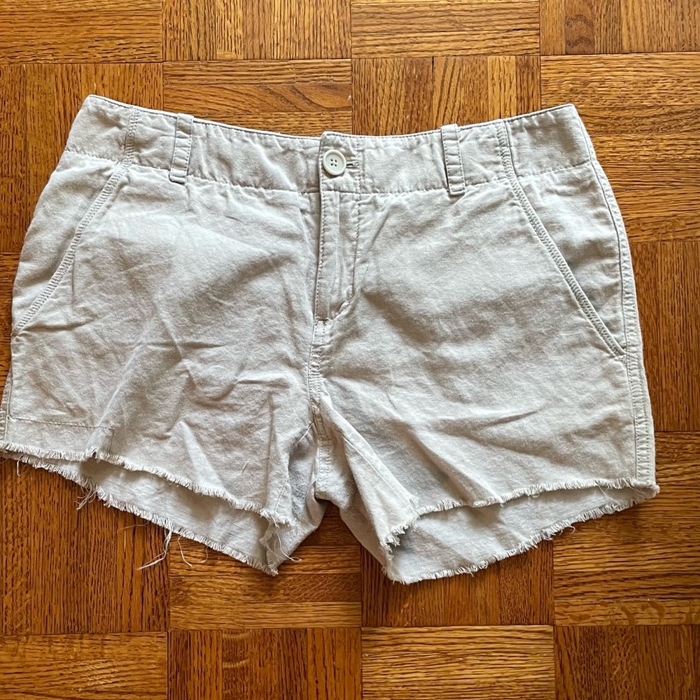 Banana Republic khaki cut off shorts size 8